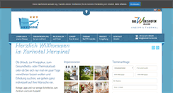 Desktop Screenshot of kurhotel-hermine.de
