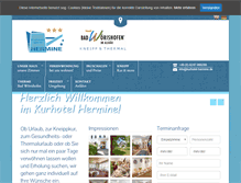 Tablet Screenshot of kurhotel-hermine.de